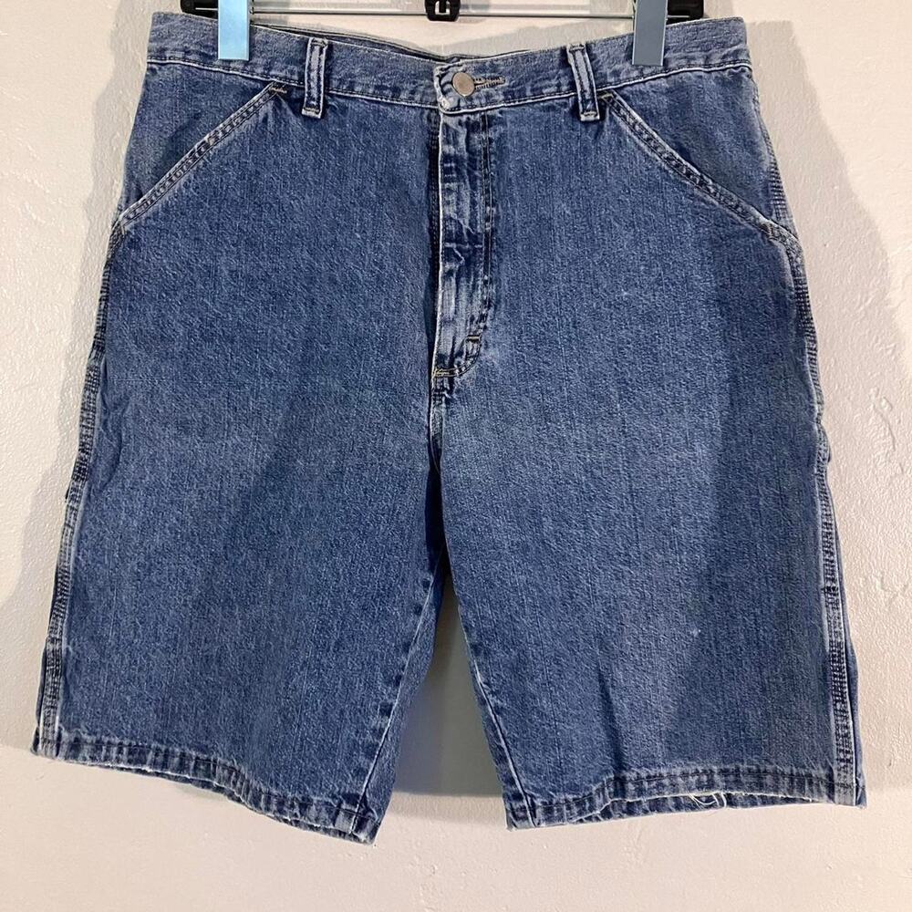 Vintage 80s Wrangler Medium Wash Denim Carpenter Jorts